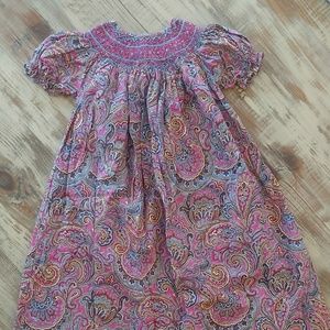 EUC Smocked Candy paisley dress